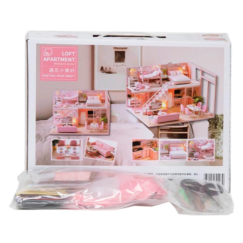 Luminous Wooden Loft Apartment - Pink