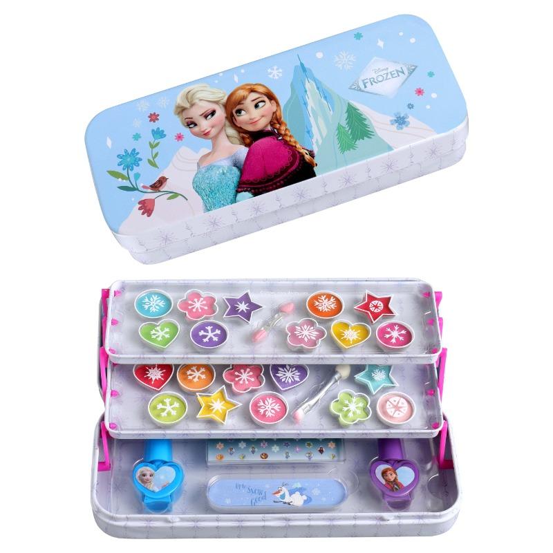 Frozen Makeup Tin with 3 Folding Trays