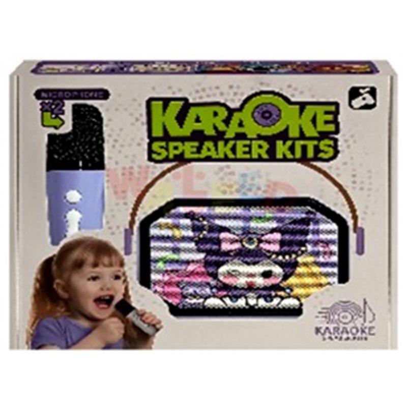 StarVoice Karaoke Speaker Kit – with 2 Mics & LED Lights