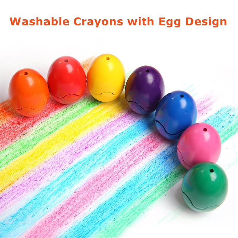 أقلام التلوين للأطفال على شكل بيضة 12 لون