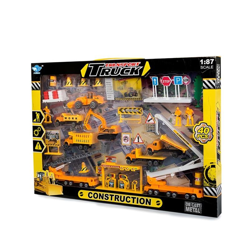 Construction Play Set With 40 Pieces