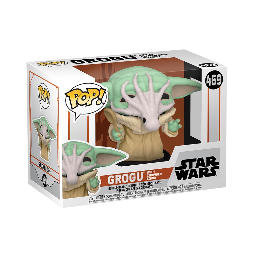 Funko Pop Star Wars Grogu With Chowder Squid Figure