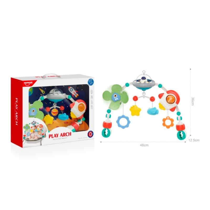 هوانجر - لعبة جرس السرير سبيس بيد مع اضواء وموسيقى 108 أغنية