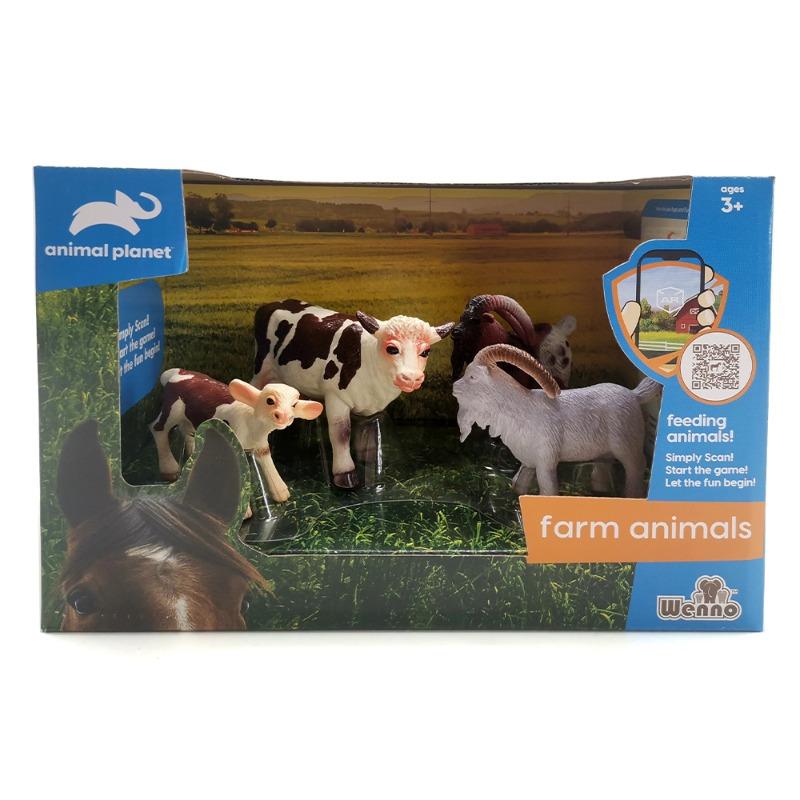 وينو - 4 قطع حيوانات المزرعة في صندوق مفتوح