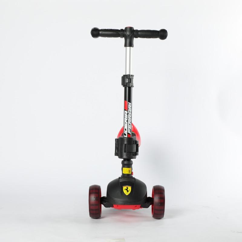 Ferrari Twist Scooter For Kids - Black