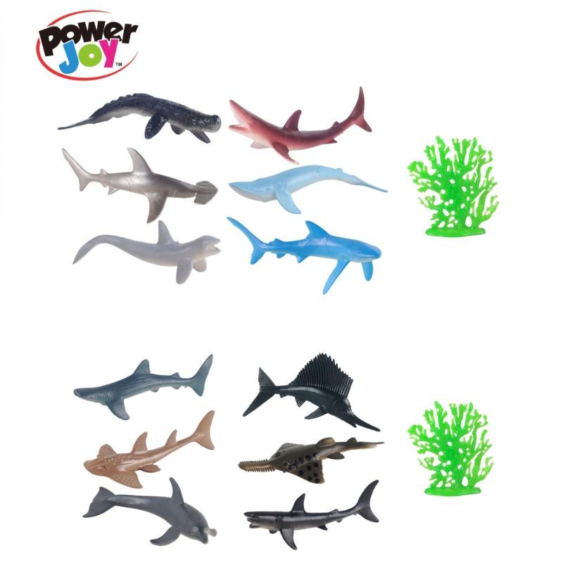 PowerJoy Marine Animal World 4 Inch - 6 Pieces