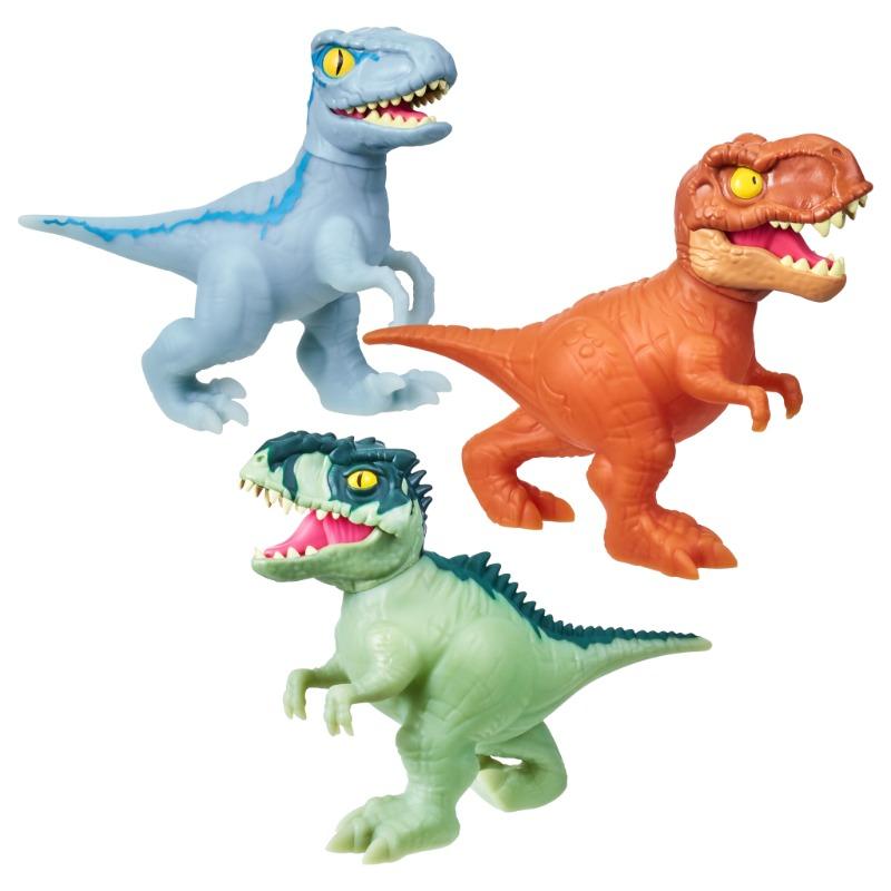 Three Jurassic World Heroes Of Goo Jit Zu Dinosaurs