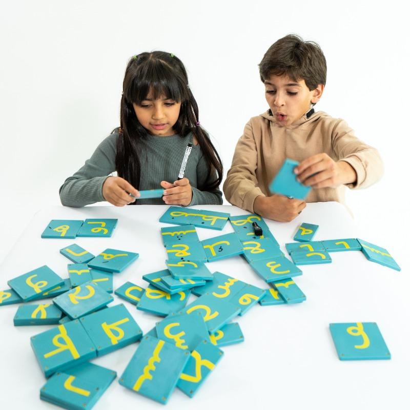 Abjad Tiles Small Set ā Blue š§©