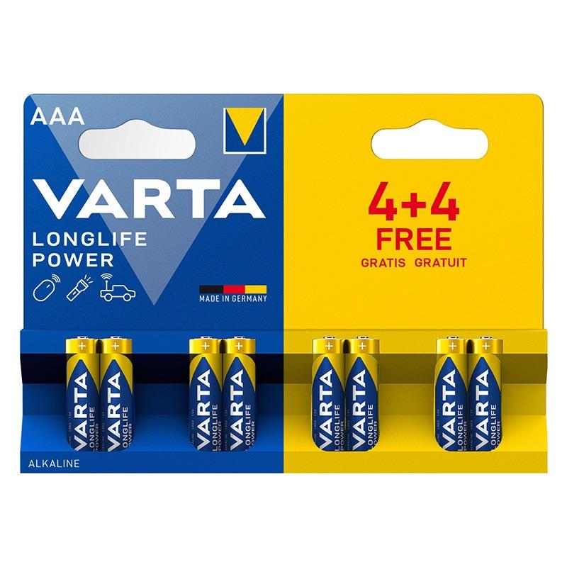 فارتا - بطاريات حجم AAA لونج لايف 4+4 قطع