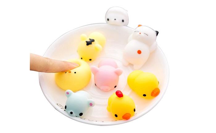 P.Joy Sensory Toy 10 Squishies Animals With Soft Touch