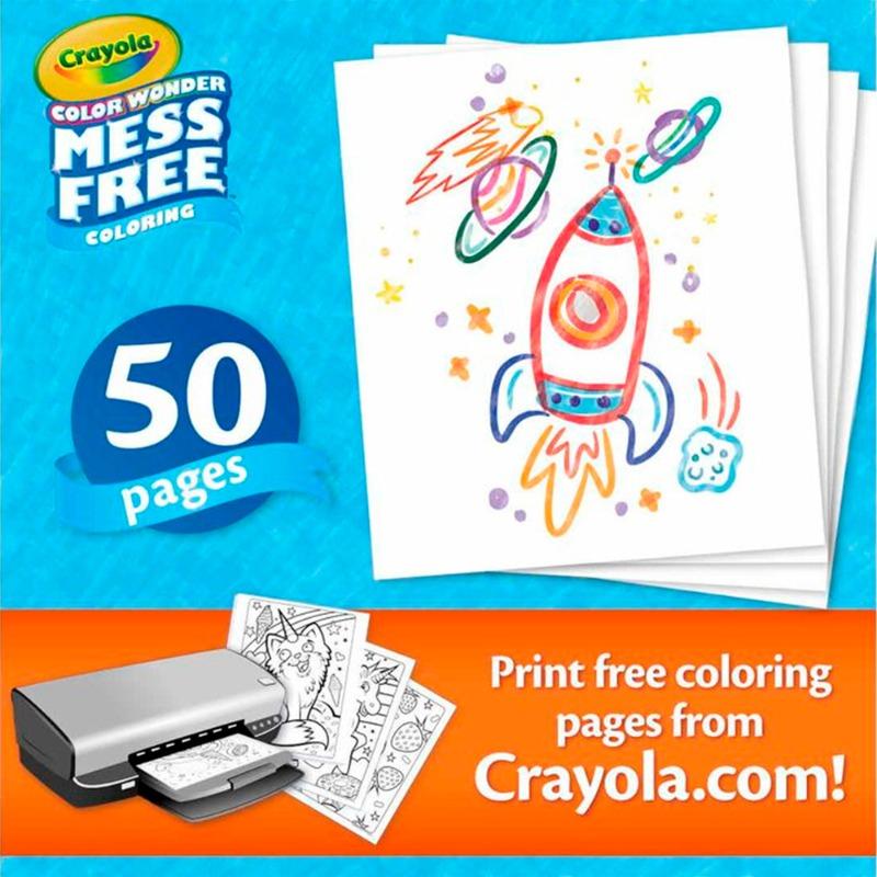 Crayola Color Wonder 50 Blank Coloring Pages