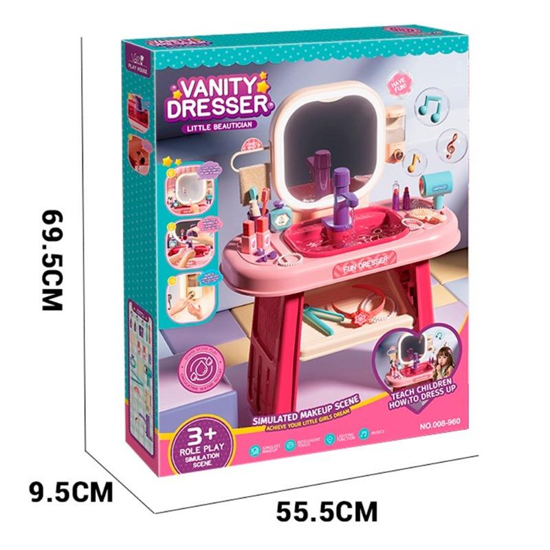 Makeup Table with Light - 23pcs