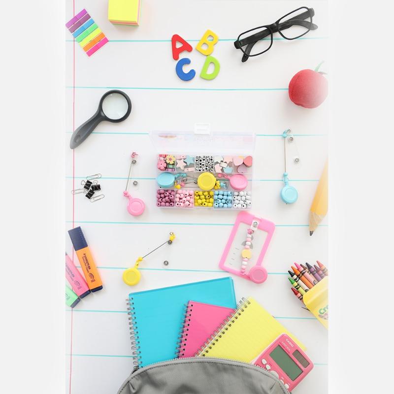 3 ID Holders with Wooden Beads & Creative Shapes Kit