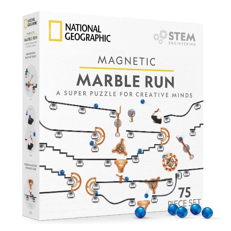 National Geographic Magnetic Marble Run - 75-Piece
