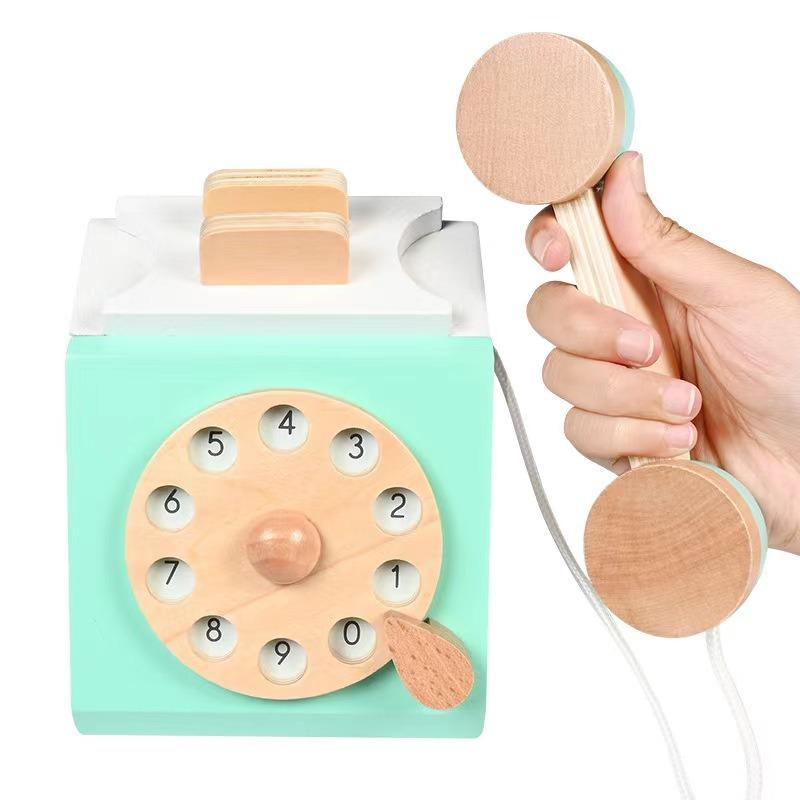 Youlebi Wooden Landline Phone