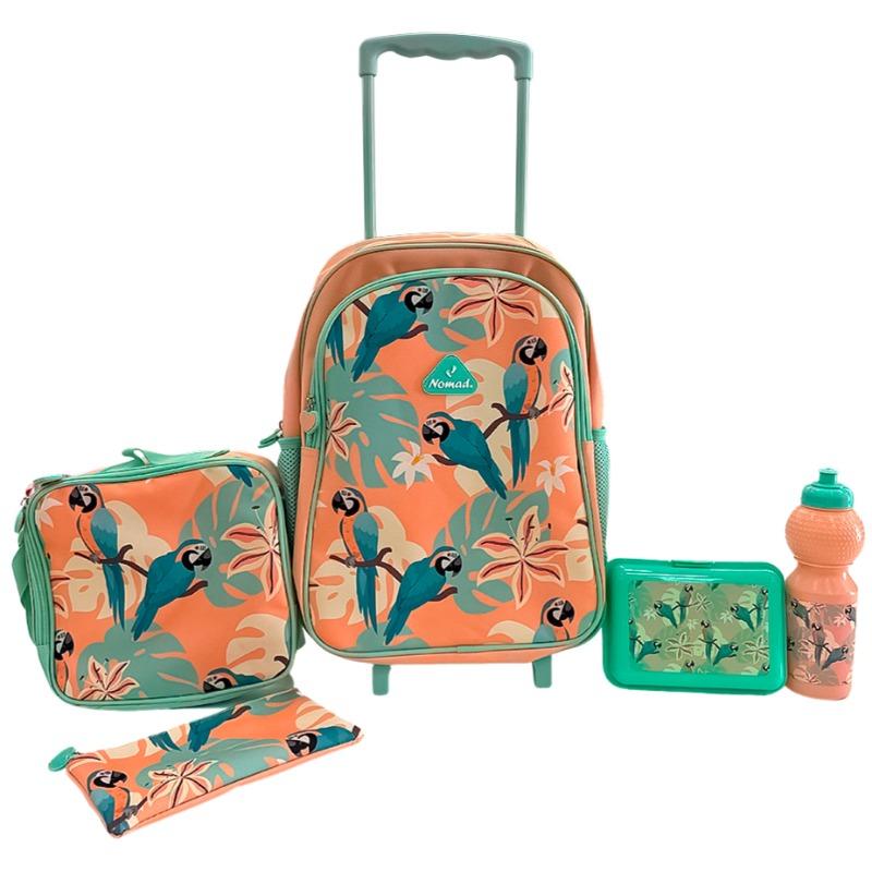 Nomad Kids Primary 5in1 Parrot in Jungle Trolley Backpack