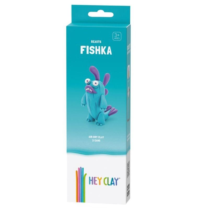 Hey Clay DIY Fishka Plastic Modelling Air Dry Clay Kit - 3pcs