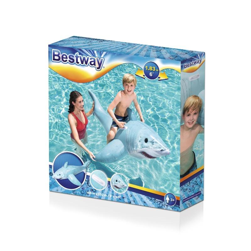 Bestway Inflatable Shark Pool Ride-on
