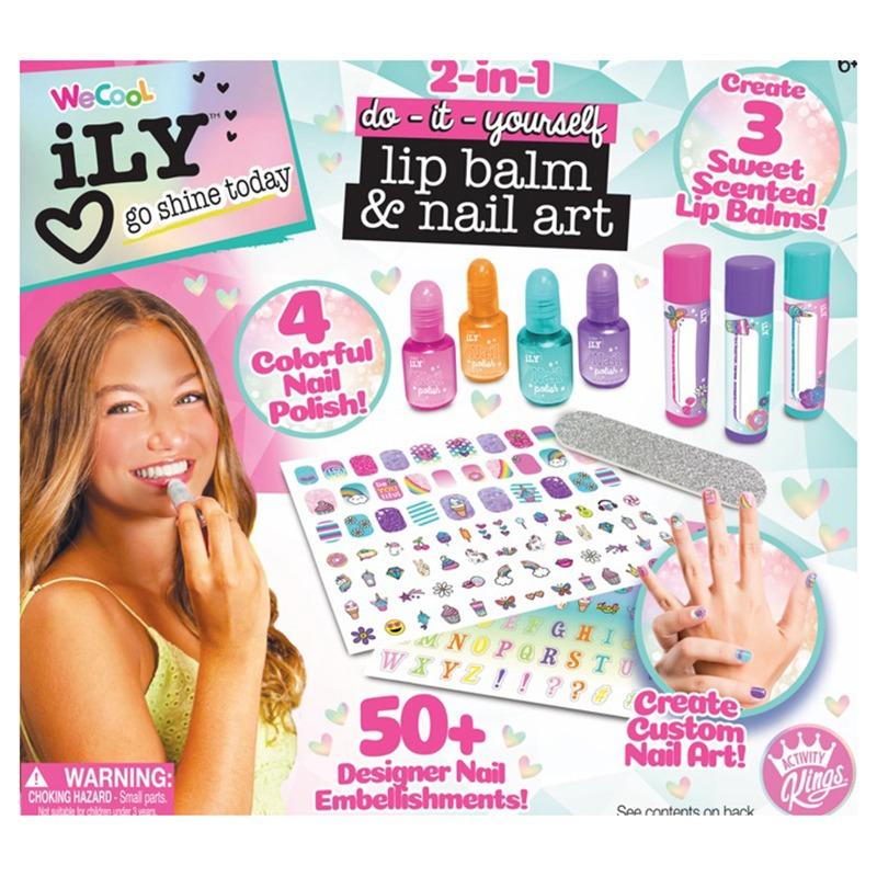 We Cool 2-IN-1 Lip Balm & Nail Art Set