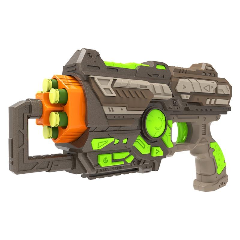 هيب شوت - بندقية محورية + 6 طلقات اسفنجية