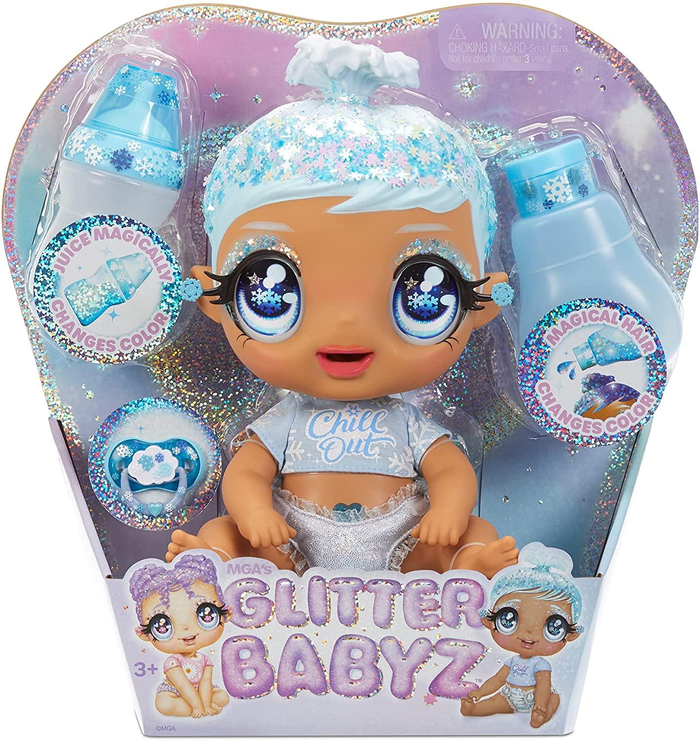 Glitter Babyz - Magical Colors Baby Lila And Baby January Dolls Bundle - 2pcs
