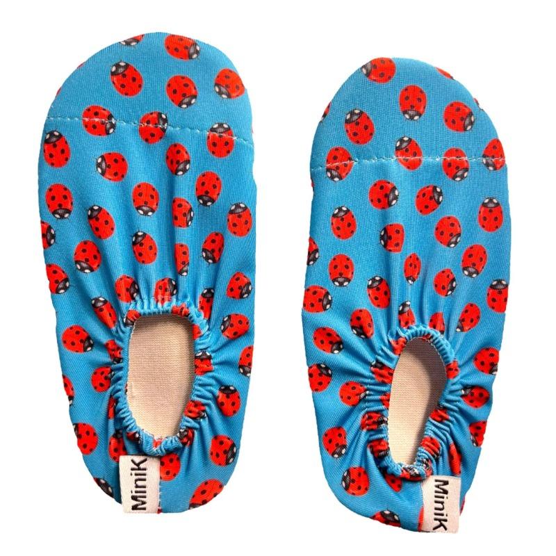 مينيك - جوارب اطفال مضادة للانزلاق برسومات الدعسوقة