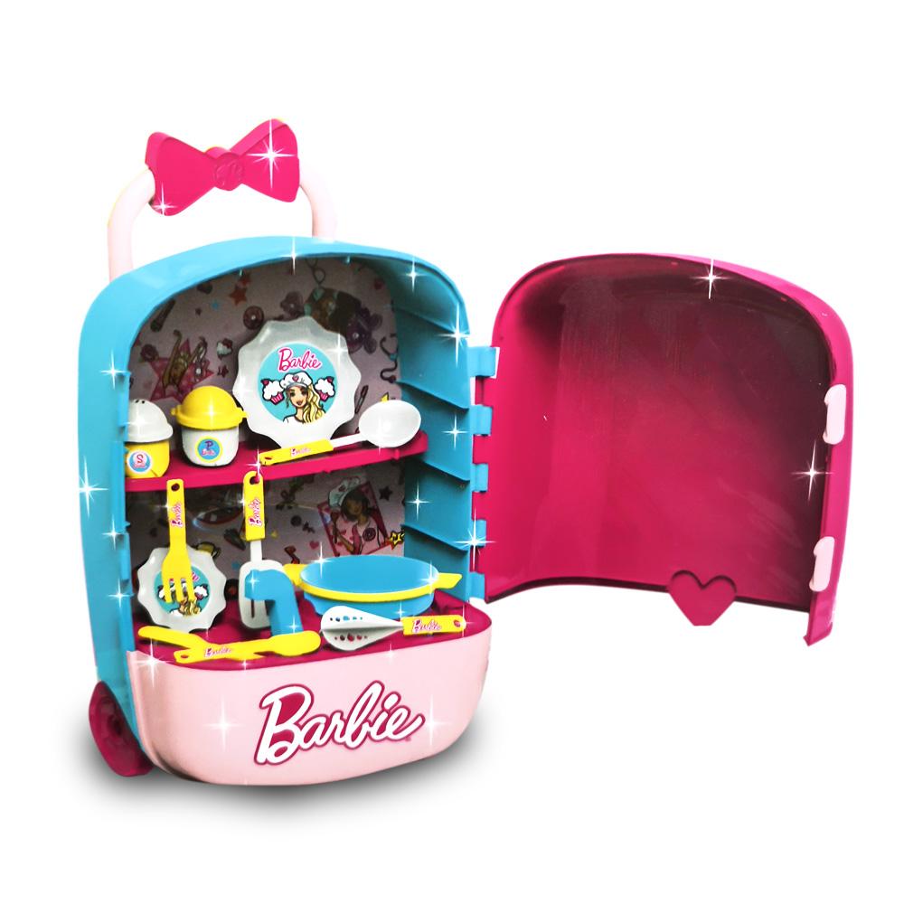 Barbie Mega Case Trolley Kitchen 2 In 1 Set