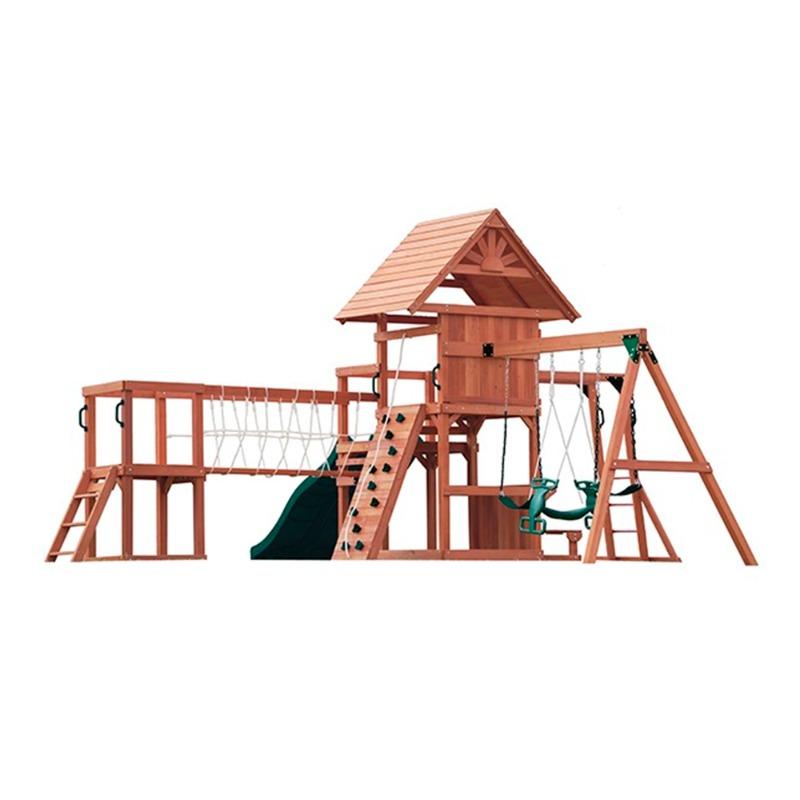 Mountpeak Doble Decker Everest Swing Playhouse With Wooden Roof