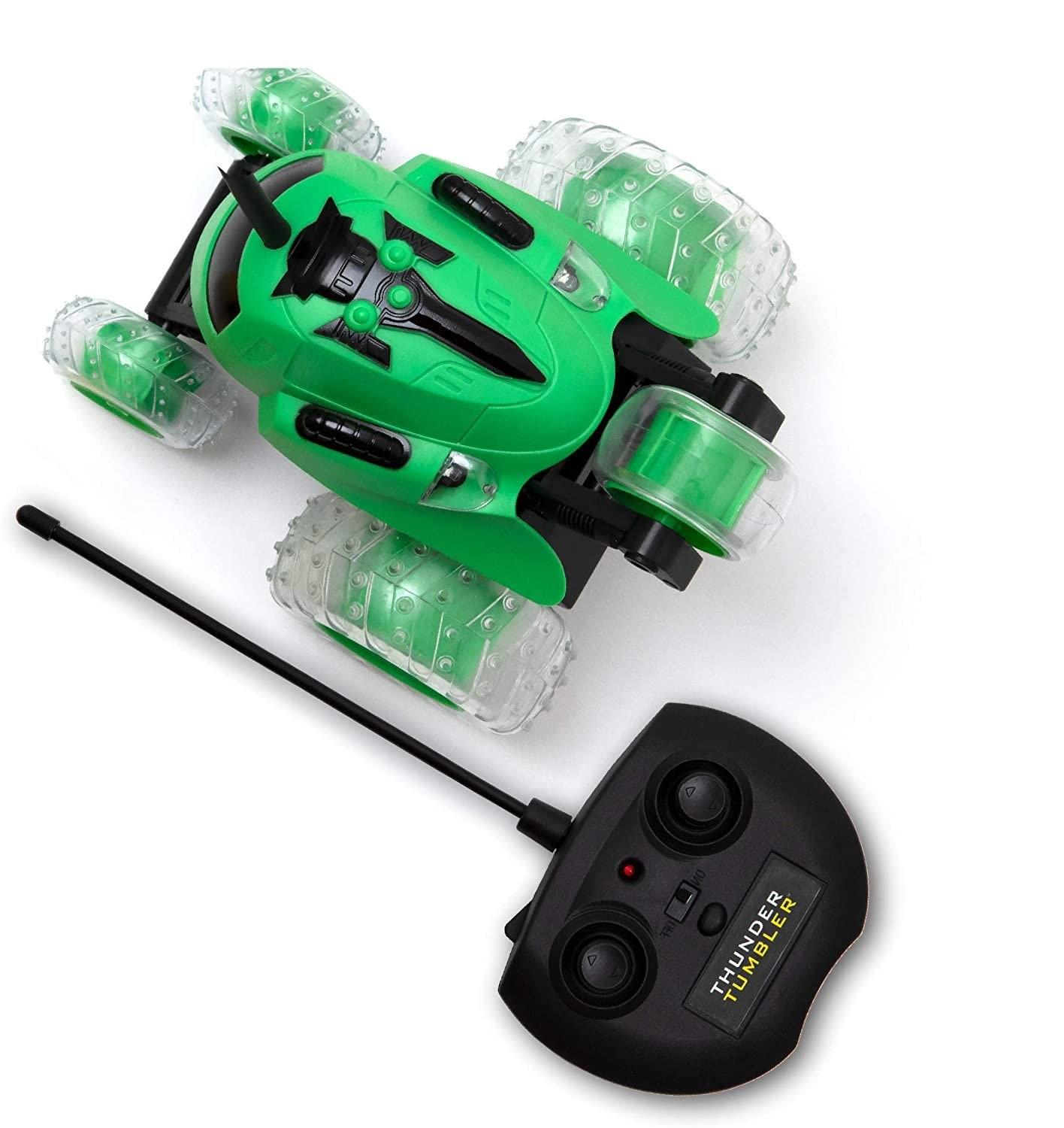 سيارة ميني ثندر مع جهاز تحكم عن بعد لون أخضر