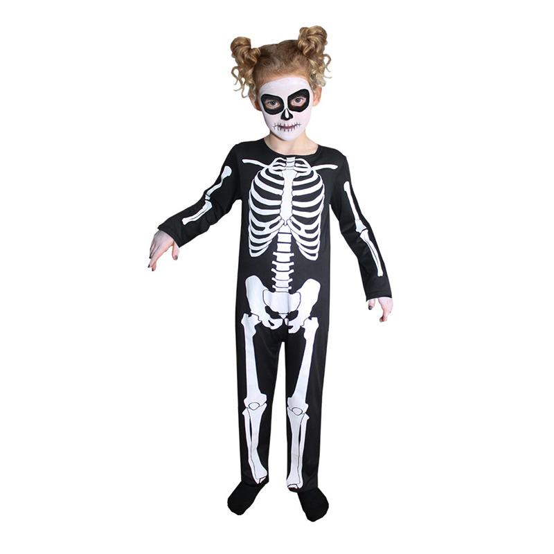 Mad Toys - Skeleton Jumpsuit Kids Halloween Costume - Large