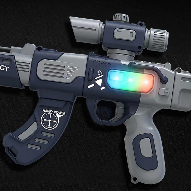 Combined Plastic Toy Gun With Sound And Light