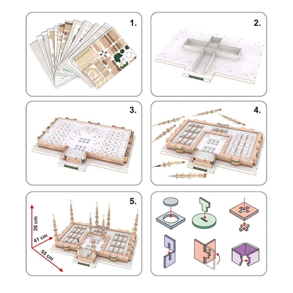 كيوبيك فان - بازل ثلاثي الأبعاد لمجسم المسجد النبوي