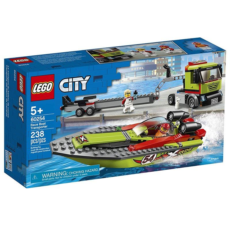 ليجو سيتي - مجموعة بناء قارب وشاحنة السباق