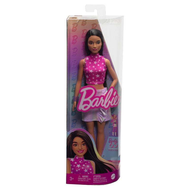Barbie Fashion Barbie Doll in a Pink Skirt and Star-Print Blouse
