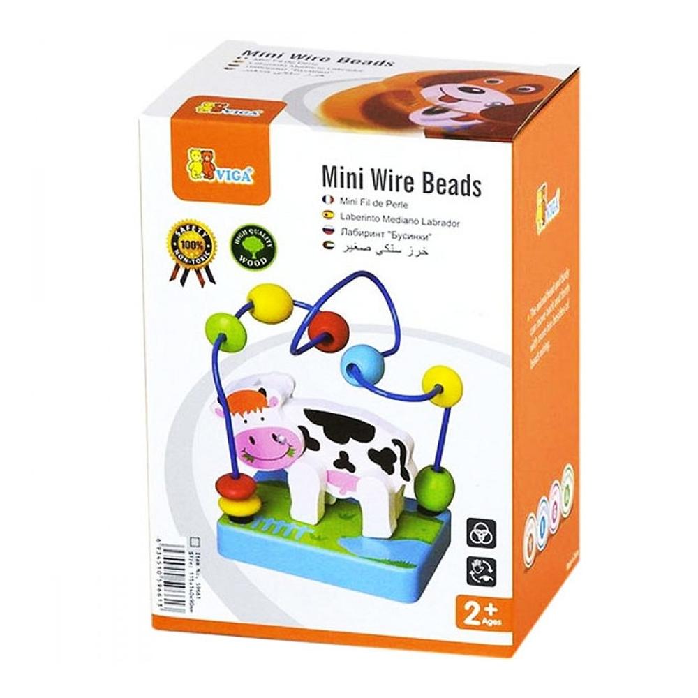 VIGA Mini Wire Beads - Cow