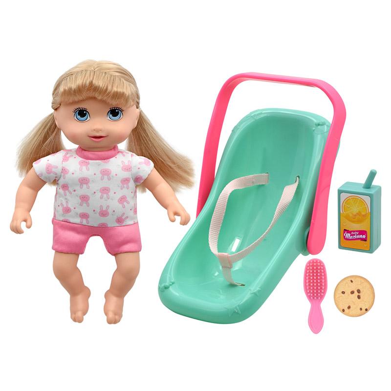 بيبي مزيونة - دمية ليتل سويتيز مع مقعد سيارة