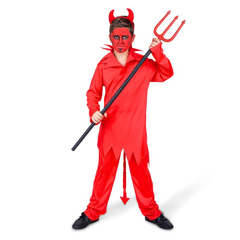 Mad Toys Red Devil Kids Halloween Costume Set with Headband - XXL