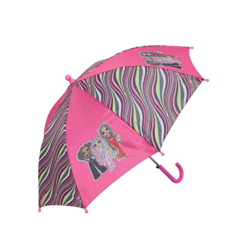 OMG L.O.L Design Automatic Umbrella Pink