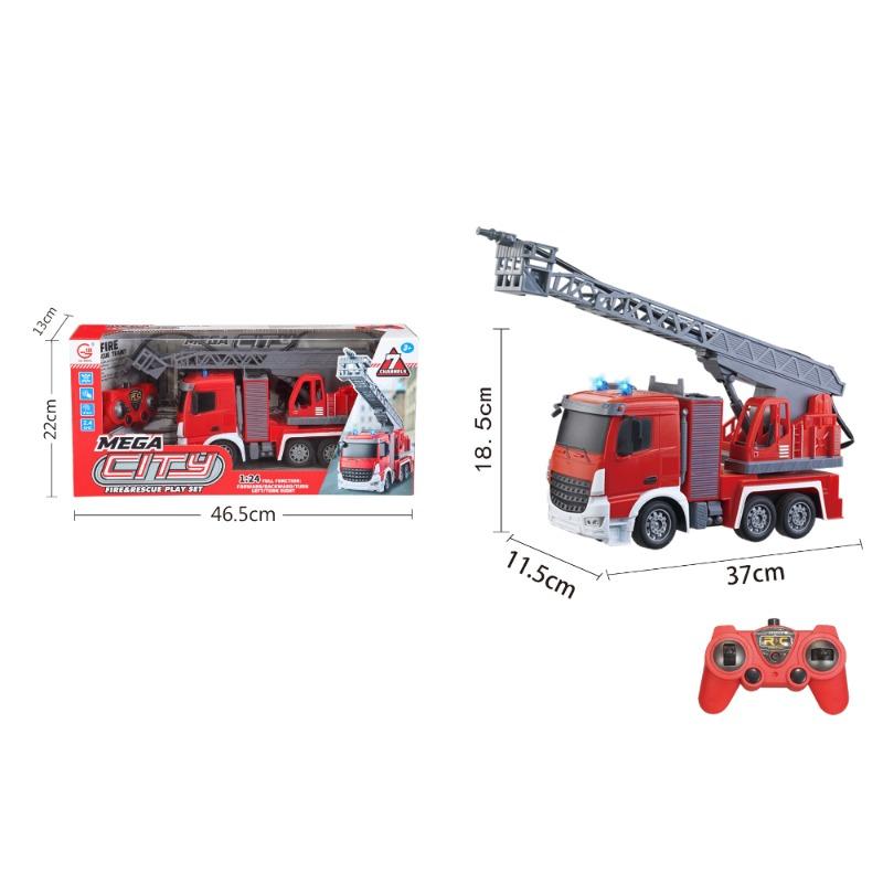 Fire Ladder Sprinkler Truck with Lights & Charger R/C