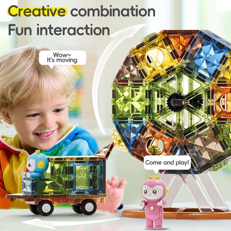 Diamond Magnetic Bricks Light version - 57pcs