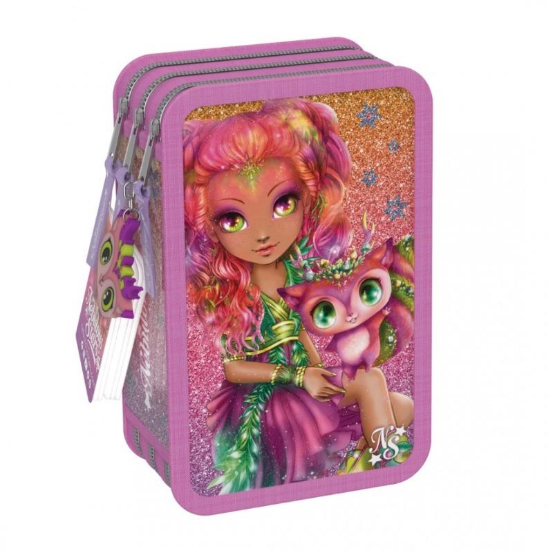 نيبولوس ستارز - حافظة أقلام مكونة من 3 طبقات ألوان متعددة