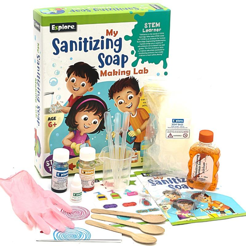 Explore My Sanitizing Soap Making Lab