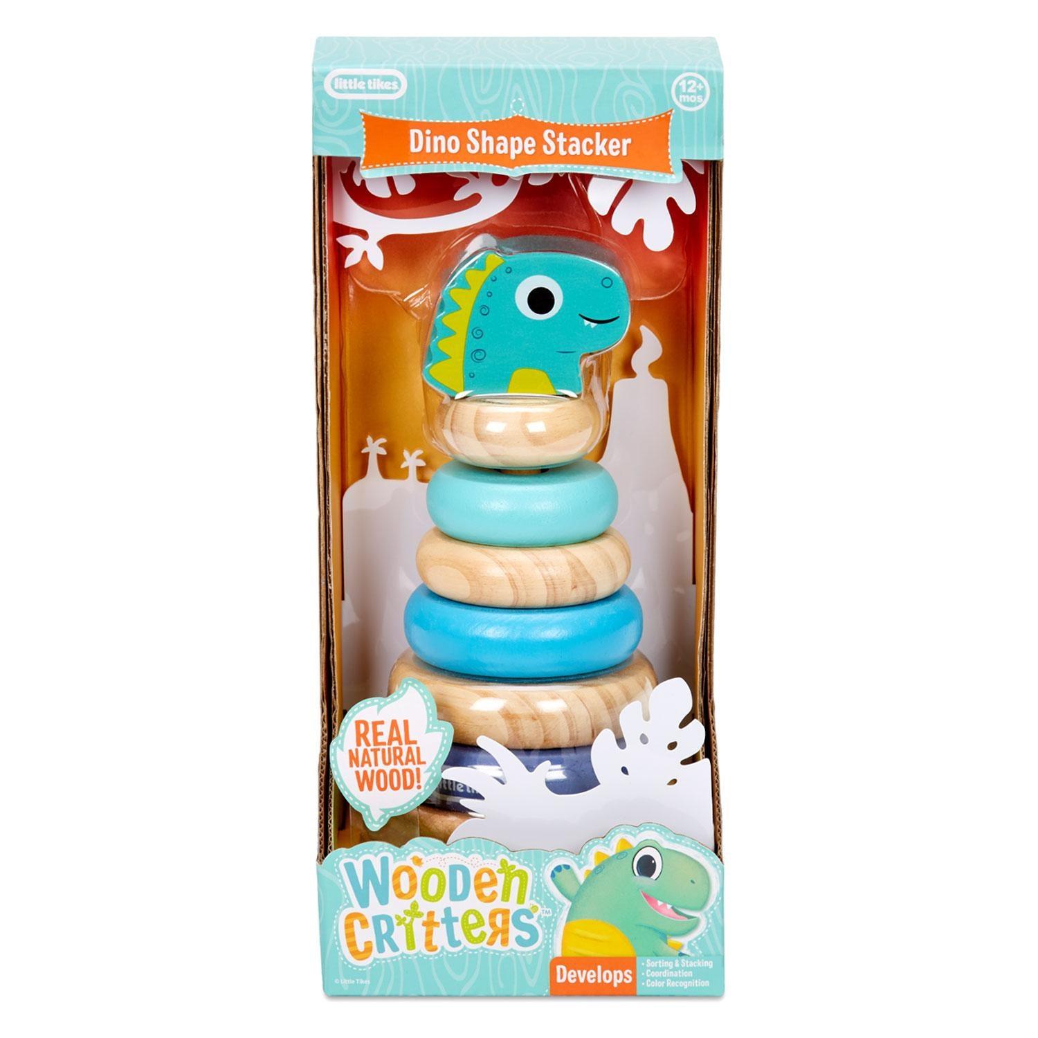 Little Tikes Wooden Critters Dino Shape Stacker