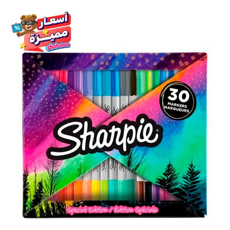 شاربي - مجموعة اقلام متنوعة الالوان - 30 قطعه