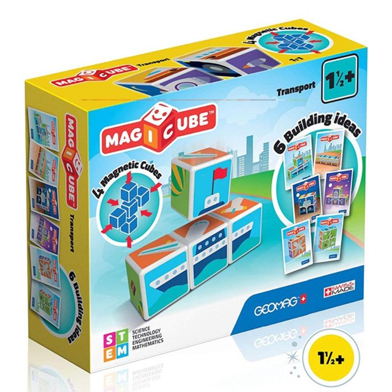 Geomag Magicube Printed Transport And Card
