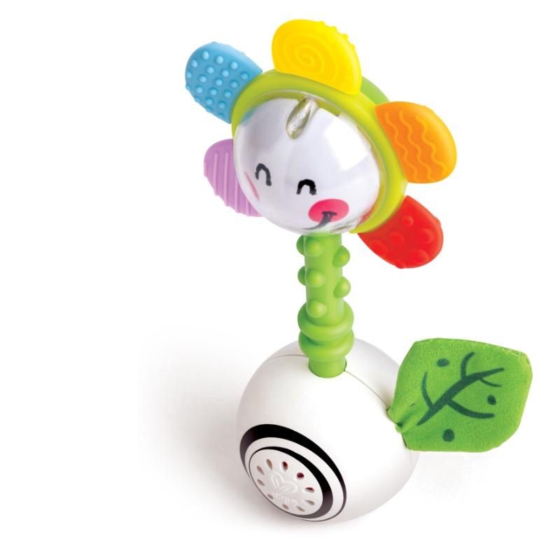 Hape - Shake And Sparkle Flower Rattle