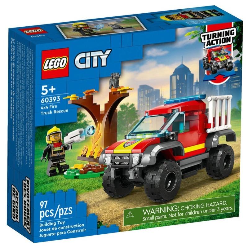 LEGO City Fire Engine Rescue Building Toy Set - 97 Pcs