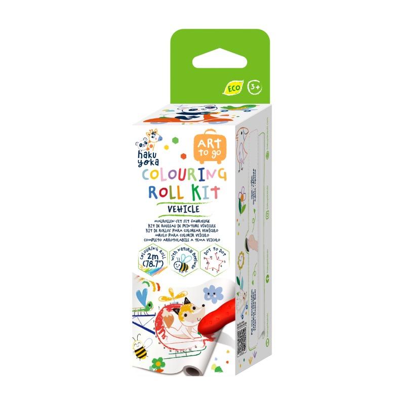 Mini Coloring Roll Kit Vehicles - 2M Dot-to-Dot Activity Set