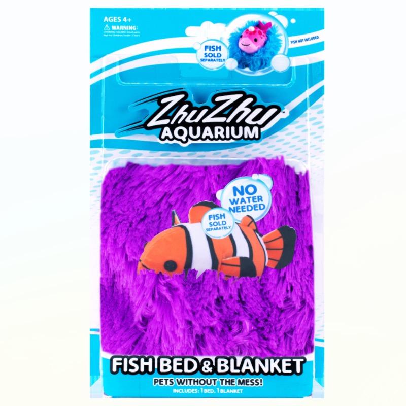 زهو زهو - مجموعة لعب سرير السمكة مع بطانية - متنوع