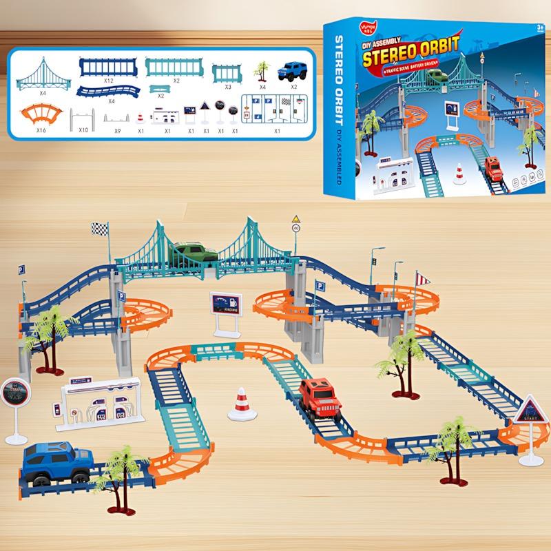 مجموعة مسار ستيريو أوربت - 75 قطعة